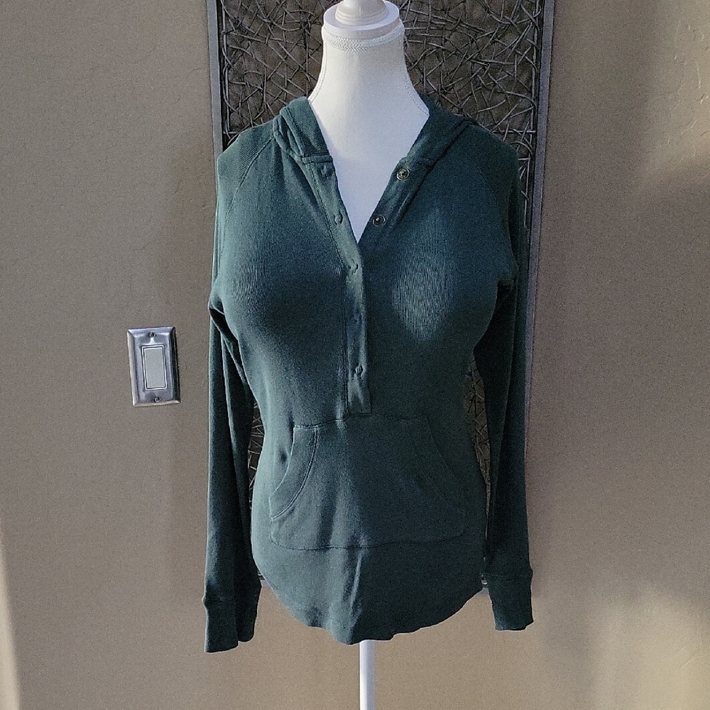Make + Model Forest Green Hoodie Sweatshirt